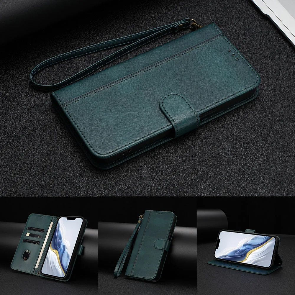 Leather Wallet Flip Case - Elegant Phone Back Cover