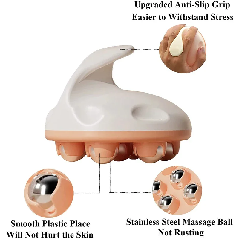 Handheld Ball Massager Muscle Relaxation Slender Waist Beautiful Legs  Magnetic Body Beauty Meridian Brush Kneads Abdomen