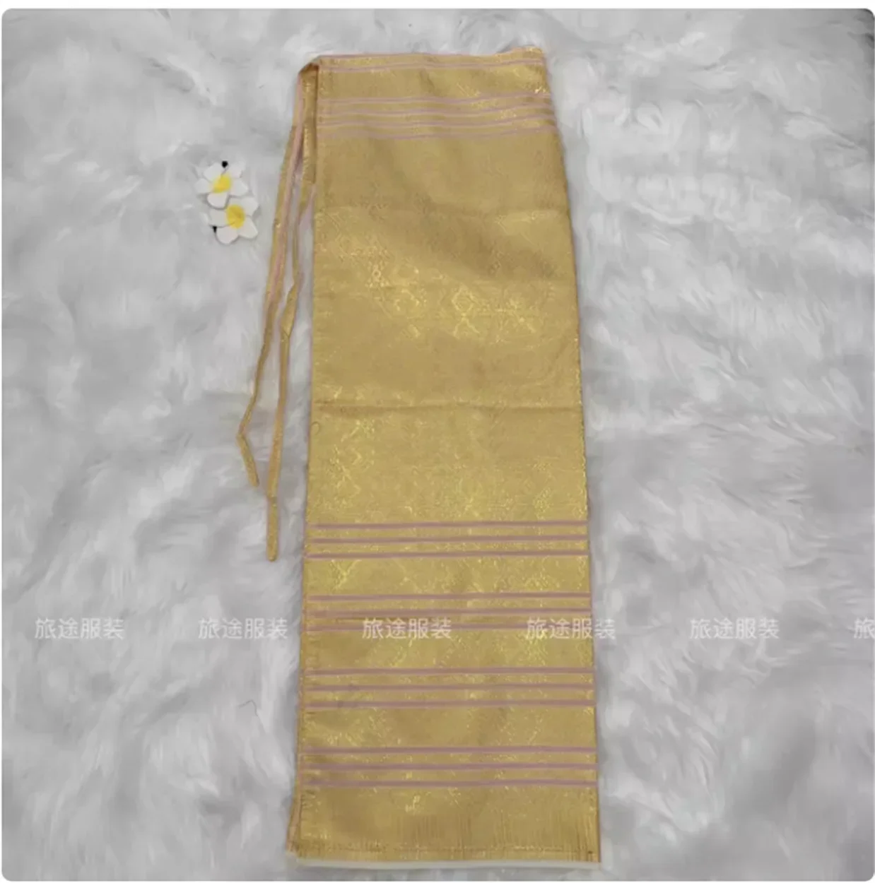 Thai Myanmar clothing half body high waisted long skirt