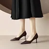 Fashion Pointed Toe High Heels Slip-on Commute Female Shoes Classic Black Dress Shoes Comfortable Shallow Women's Pumps 2023 4