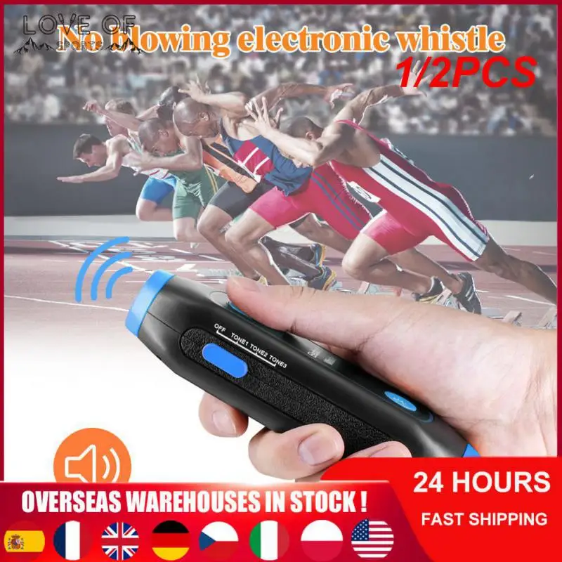 

1/2PCS Electronic Whistle 125dB High Volumnoutdoor Camping Hiking SOS Light Flashlight Emergency Whistle Belt With Lanyard