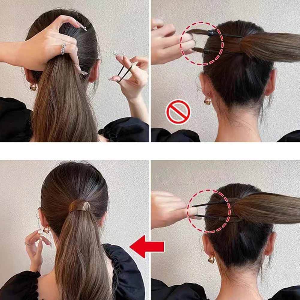 S Attacher Les Cheveux Avec Un Crayon Perruque à cheveux invisible pour femme, ULà cheveux, vêtements de sauna,  accessoires à haute élasticité, chouchou pour queue de cheval, nouveau,  2022 | AliExpress