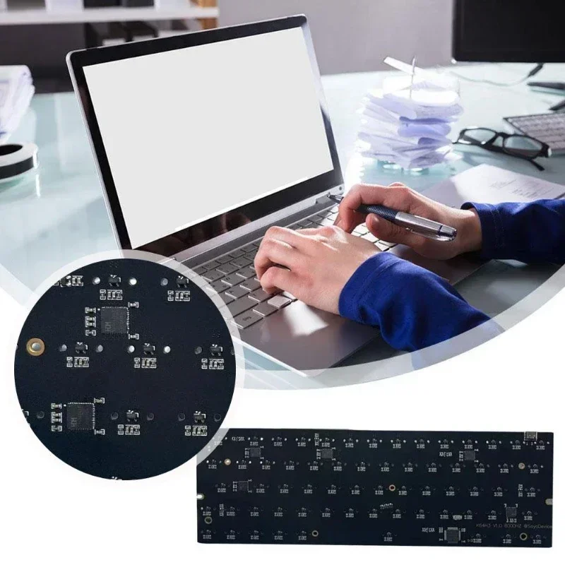 Sayodevice用磁気軸マザーボード、RGBアッパーランプ、5層キーを