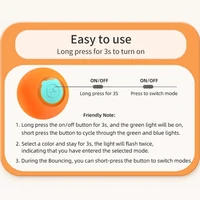 ROJECO Cat Toys Smart Interactive Cat Bouncing Ball Automatic Rolling Ball Training Self-moving Electric Toy Dog Pet Accessories 2