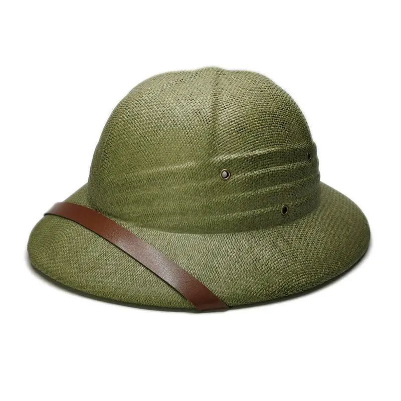 Vietnam War Army Hat British Explorer Straw Helmet Summer Boater Bucket Sun Hats Unisex Jungle Miners sun protection hat sun hat