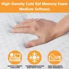 4.5 Inch Cold Gel Memory Foam Sofa Bed Mattress Replacement for Sleeper Sofa and Couch Beds Queen Size Sofa CertiPUR 4