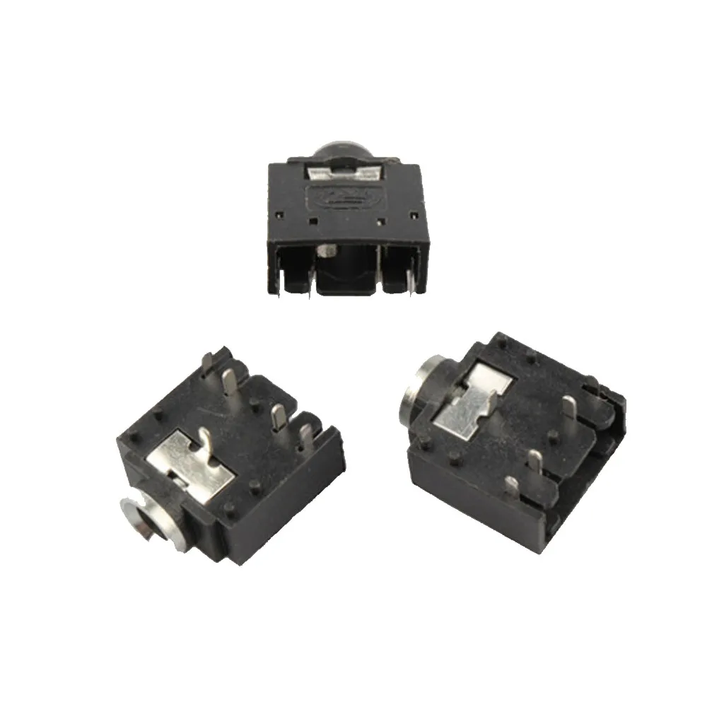 

50Pcs 5Pin 3.5mm Stereo Socket Headphones Jack PCB Mount Connectors 3F07 New