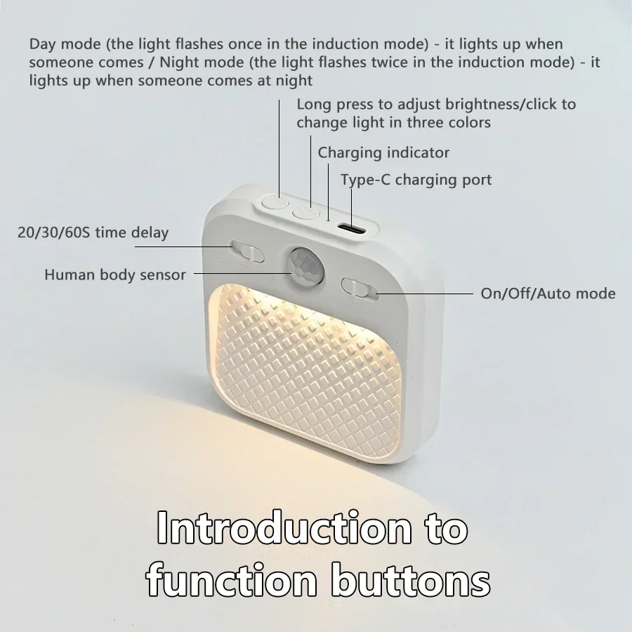 Motion Sensor LED Rechargeable Night Light