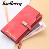Women Long Wallets Magnetic Buckle Free Name Engraving Top Quality Card Holder Classic Female Purse Zipper Wallet For Girl 1