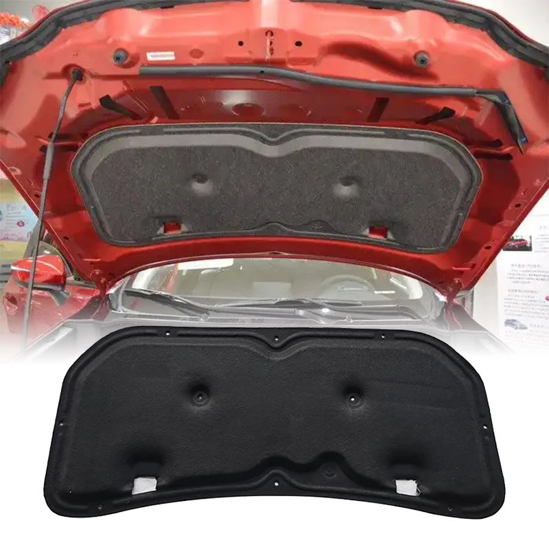 For Mazda CX-3 2014- Front Engine Hood Bonnet Insulation Cotton Pad Sound Heat Soundproof Heat Insulation Mat with buckle