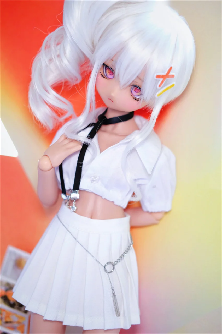 

Одежда для куклы BJD 1/4 и 1/3 и плиссированная юбка дяди черно-белая 2 цвета подходящая короткая юбка