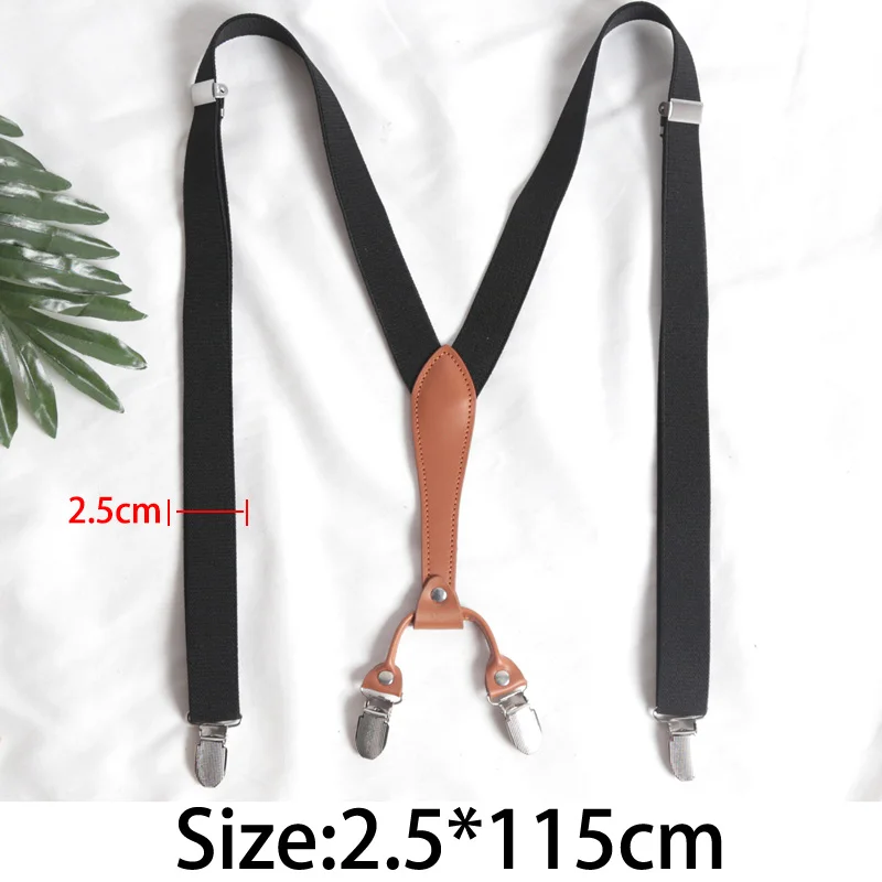 Vintage High Quality Suspenders Men Women Adult Button End Y Back Adjustable Elastic Trouser Braces Straps Belt Wedding Party