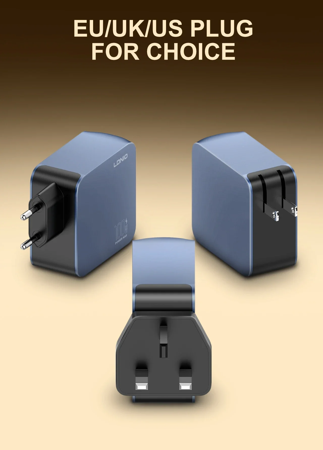 100W GaN Fast Charger 6