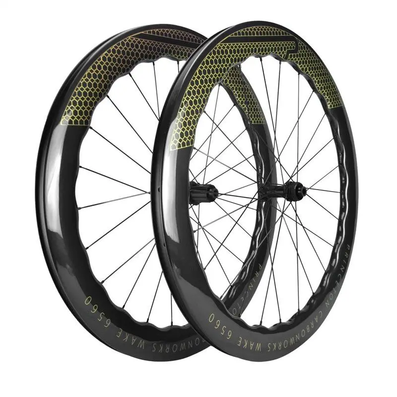 6560 700c Carbon Fiber Road Bike Wheelset Clincher Bicycle