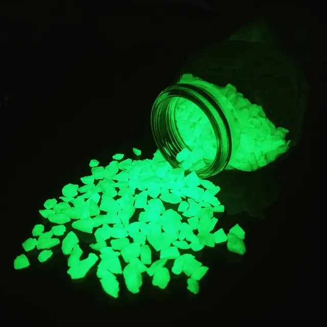 500Db Ragyogás A Sötét Kertben Kavicsos Glow Stones Sziklák Járdákhoz Kerti Út Teraszos Fűnyertes Udvari Dekoráció Fényes Kövek - Image 3