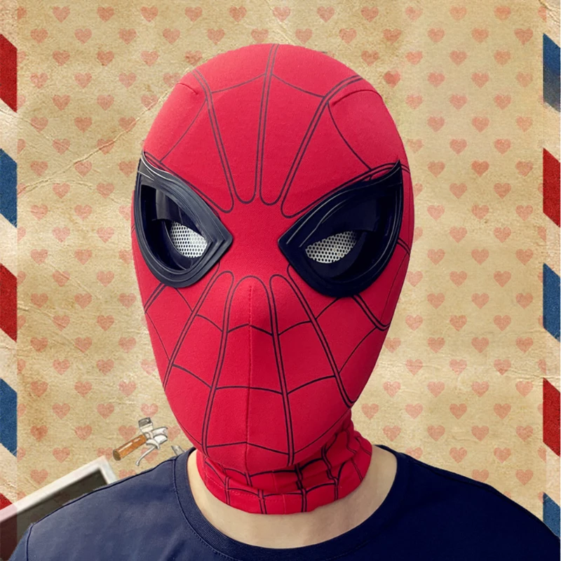 

Marvel Blinkable Spider-Man Headgear Halloween Helmet Eyes Movable Mask Cos Genuine Christmas Children's Gift Toys 2023