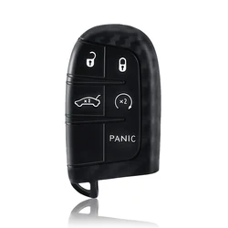 Silicone Car Key Cover Case for Keyless Fob Protection (Black)