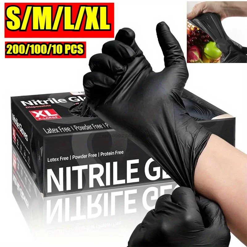Disposable Gloves Nitrile Waterproof Dish Washing Kitchen Household Dog Wash Cleaning for Food Working Latex