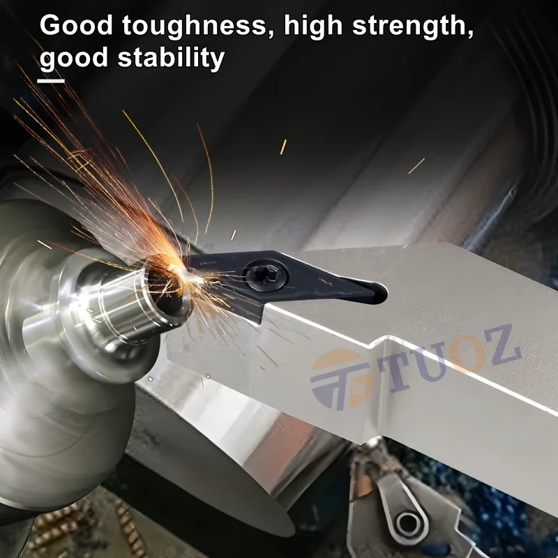 TUOZ 93도 외부 선삭 공구 홀더 SVJCR SVJCL 1616H16 2020K16 2525M16 CNC 선반 커터 바 VCMT1604 인서트