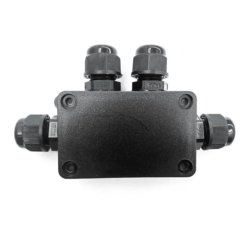 Electrical Junction Box Electrical Box 4 Way IP68 Junction Box 5-9mm Waterproof Electrical Enclosure Block Cable Connecting Protection f Wiring Accessories Connector
