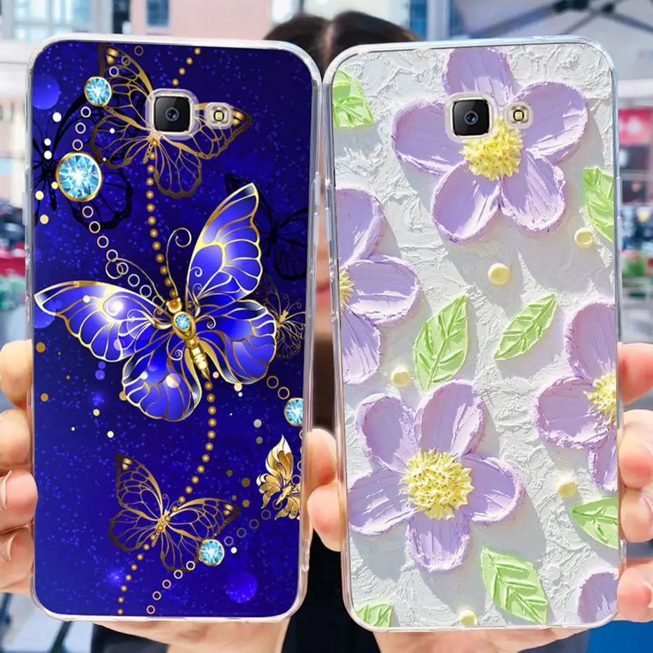 Charming Painted Soft Silicone Phone Case Cover – Artistic Design TPU Protective Case