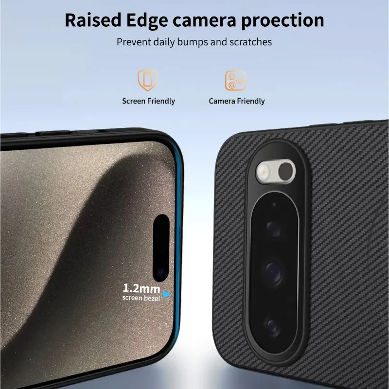Premium Carbon Fiber Magnetic Wireless Charging Shockproof Case - Luxury Edition