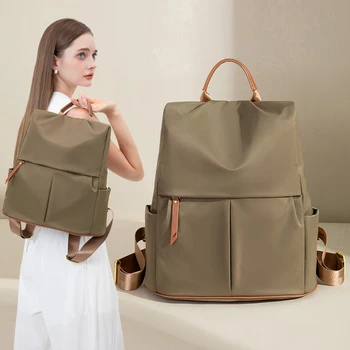 Zaino Estetico per Donne, Stile Casual in Tessuto Oxford, Borsa Leggera dal Design Semplice, Moda Femminile Urbana
