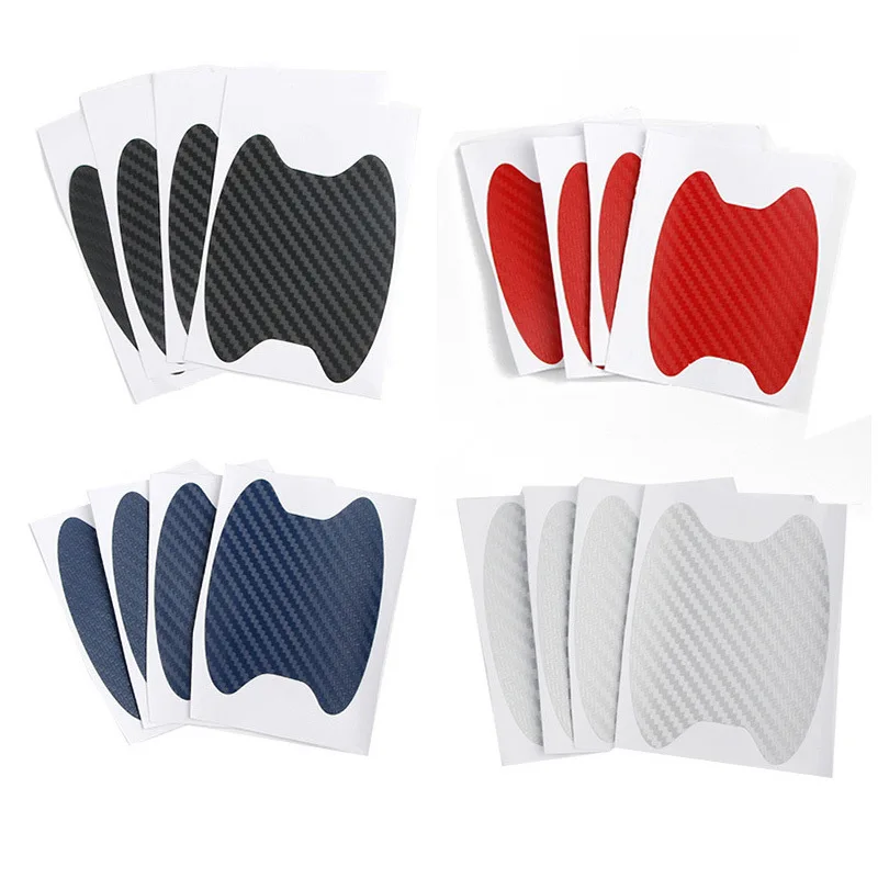 

Car Stickers Anti-scratch Car Door Handle Carbon Fiber Protection Stickers 4 Pieces / Set Handle Protection Stickers