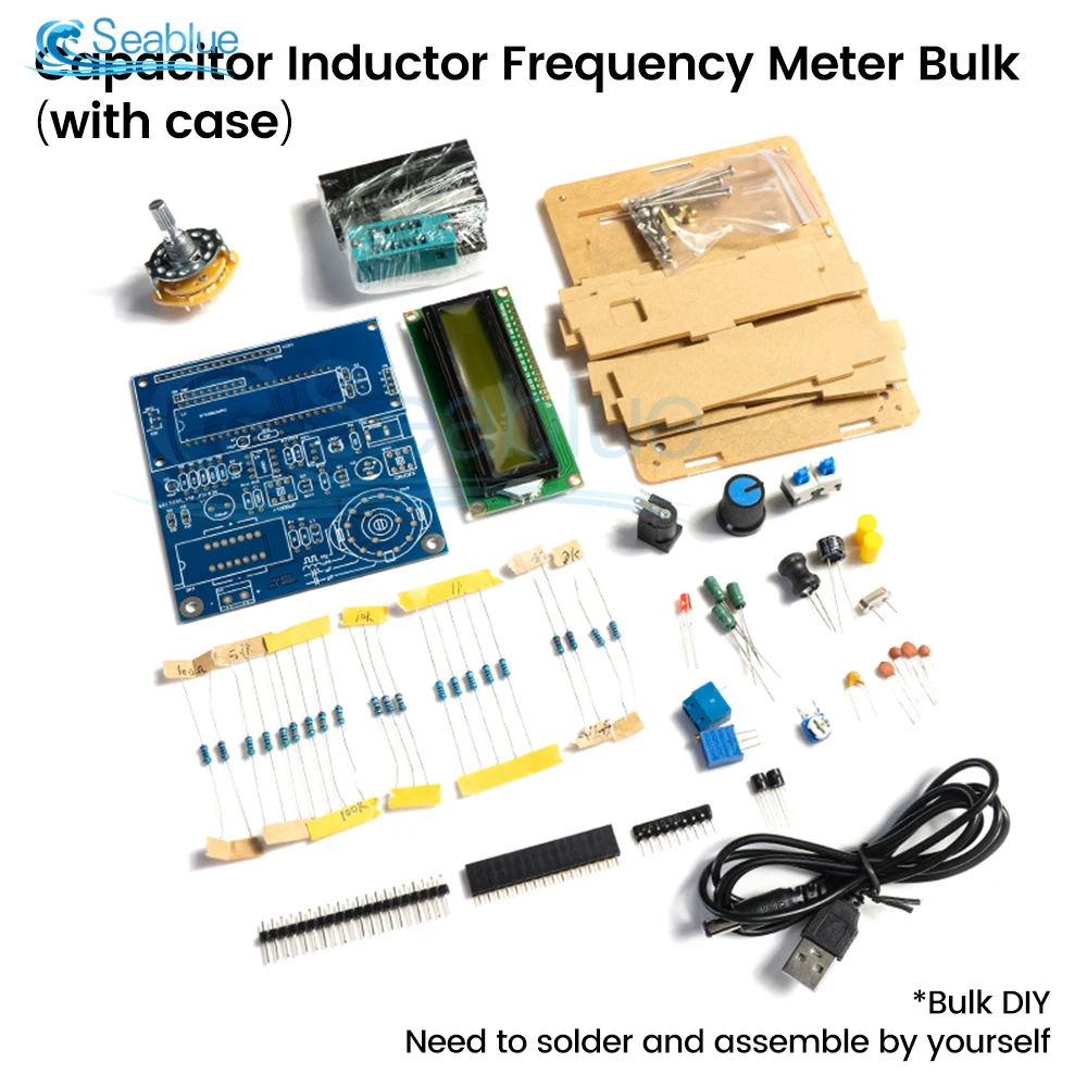 DC 5V LCD Digital Transistor Tester Capacitor Capacity Meter Inductive Capacitance Electronic Measurement Instrument Capacimeter 5