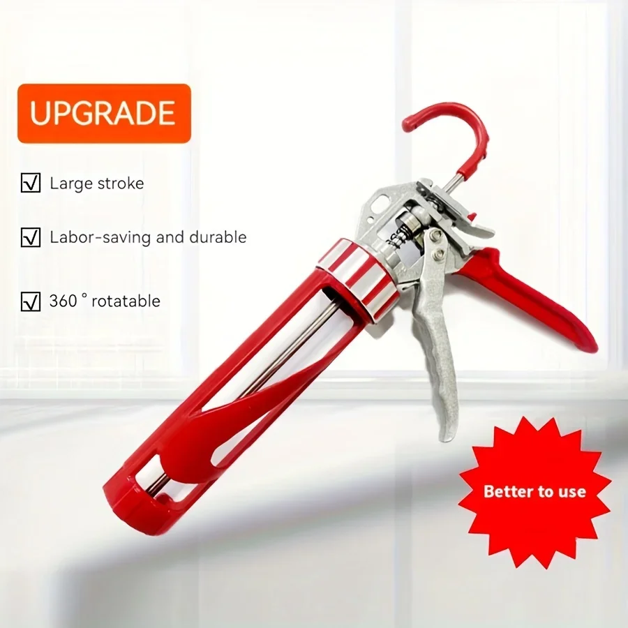 3 Bearing Soft Glue Gun Structure Manual Caulking Gun Glass Glue Guns Paint Finishing Tools Glue Seals For Doors And Windows 2