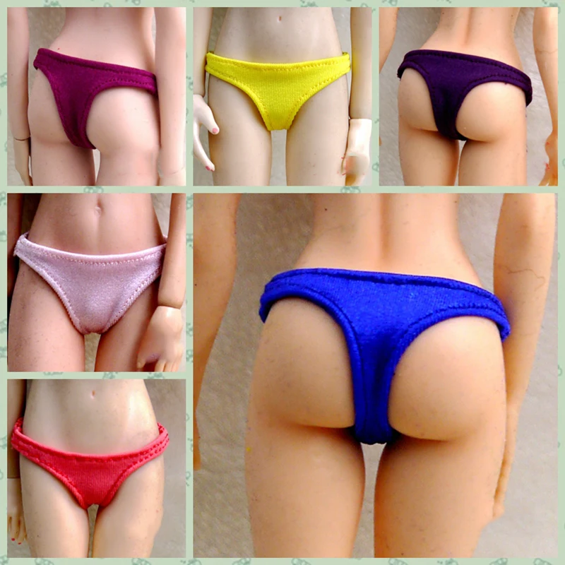 

Multi Styles 1/6 Female Soldier Accessory Hot Beauty Briefs Low Waist Solid Color Underpants Fit 12Inch Action Figure Body Toy