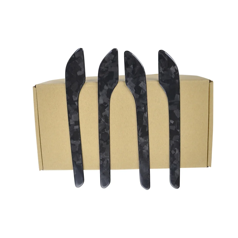 

Чехол для дверной ручки из углеродного волокна с кованым глянцем для Tesla Model 3 Model Y 2017-2022