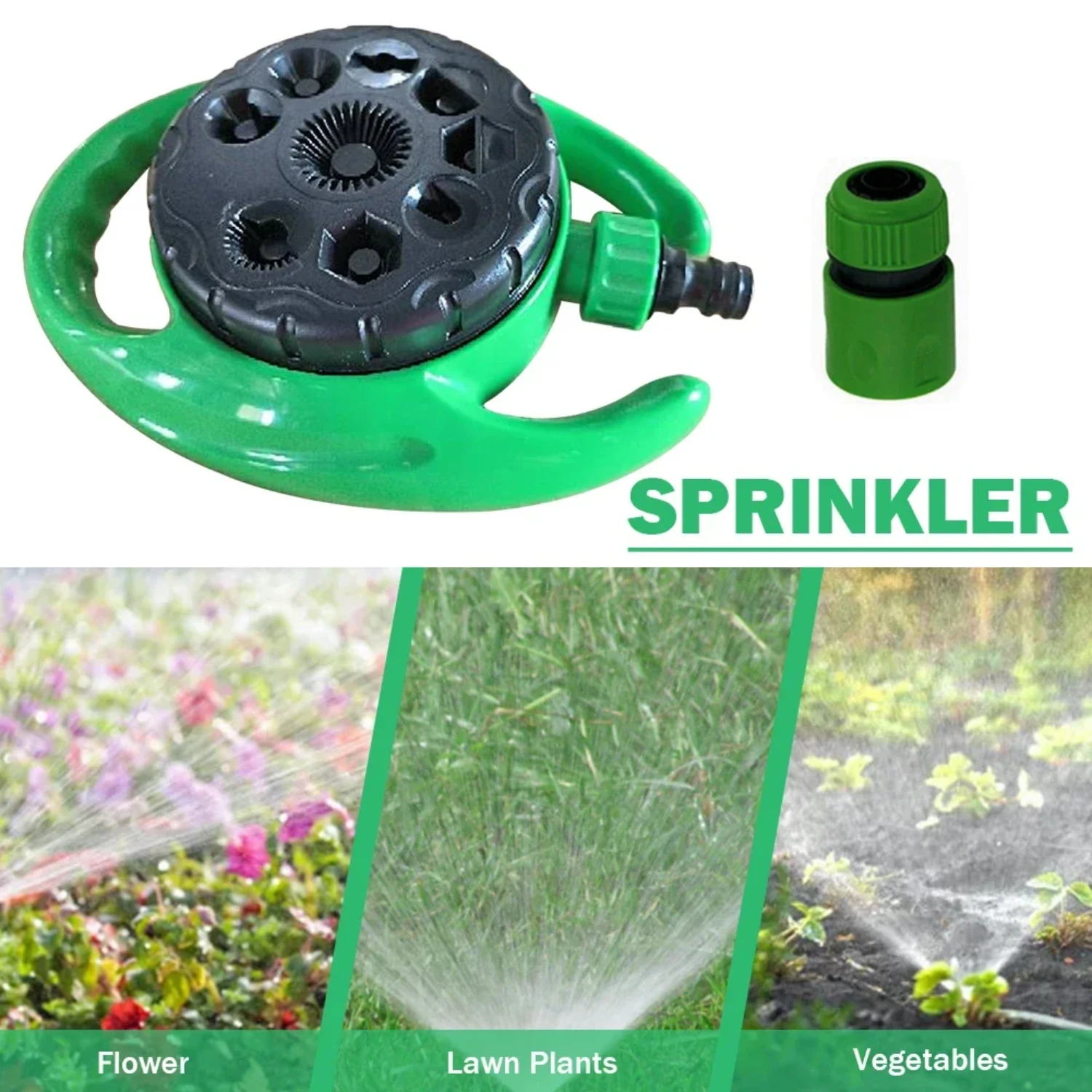 Efficient Automatic Rotating Sprinkler for Garden Watering Plant Irrigation Supplies