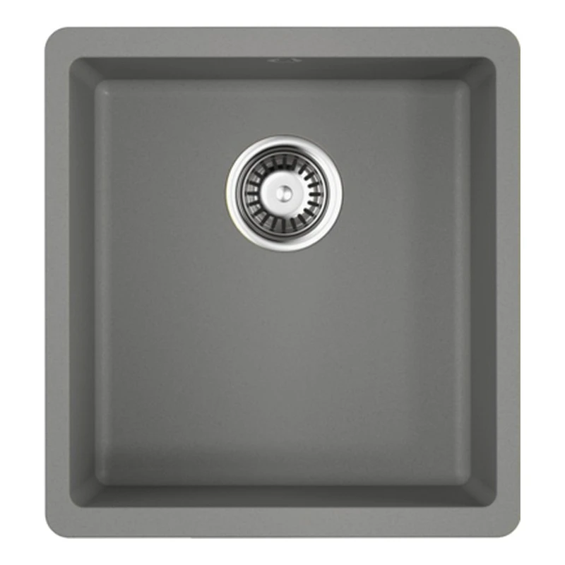 Мойка для кухни Omoikiri Kata 40-U-GR Artgranit (Leningrad Grey) (Встраиваемая ударопрочная