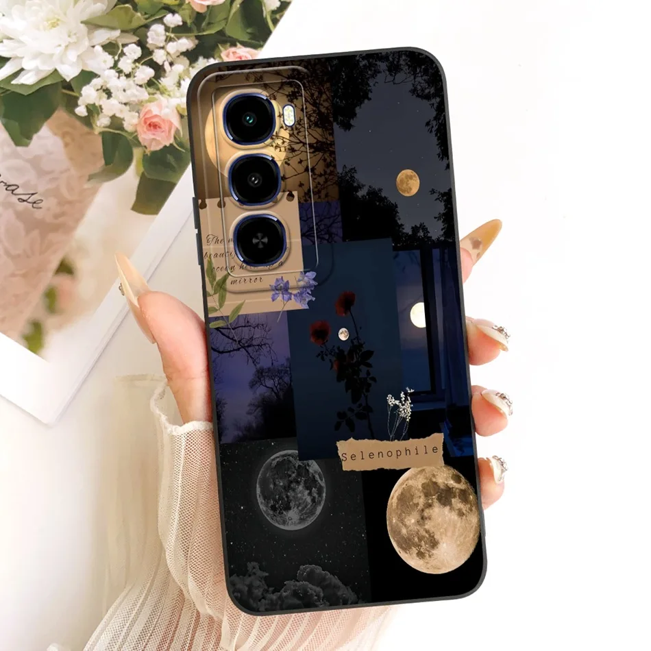 Fashion Dusk Beach Painting Soft Silicone Shockproof Phone Case with Bumpers