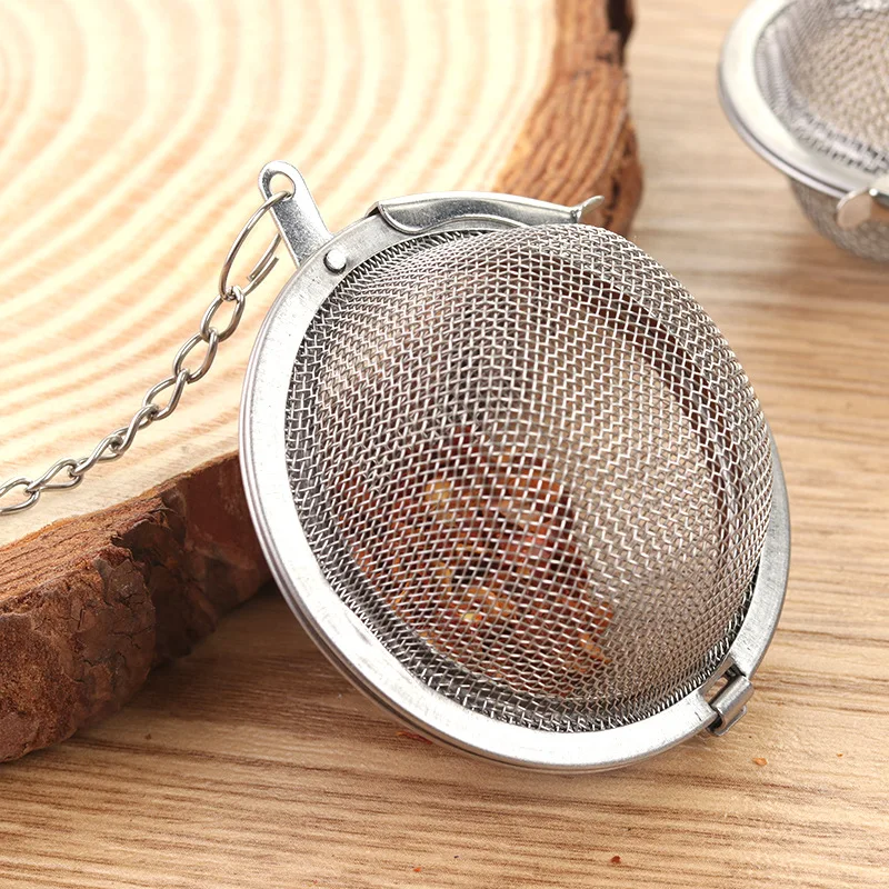 Cooking Strainers 304 Stainless Steel Seasoning Ball Bag Seasoning Halogen Sauce Pot Soup Bag Stew Meat Filter ball Tea Ball Kitchen Tools