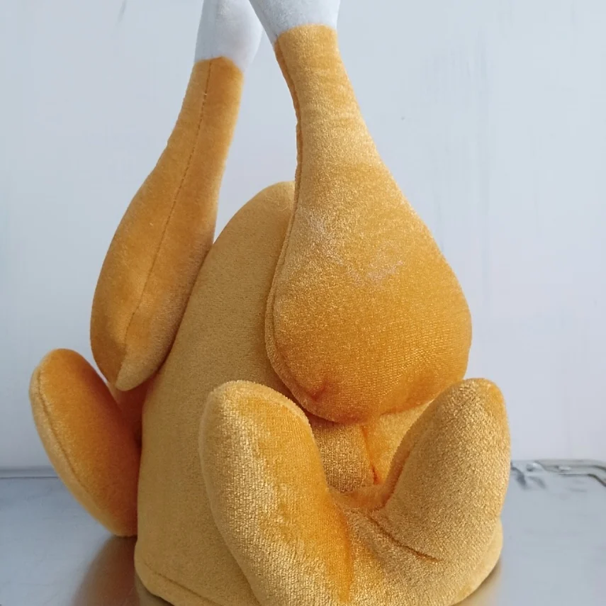 Description Picture 5 of item1pcs Funny Carnival Chicken Leg Hat Christmas Thanksgiving Decoration Turkey Hat Adult Carnival Hat Party Festive Cap