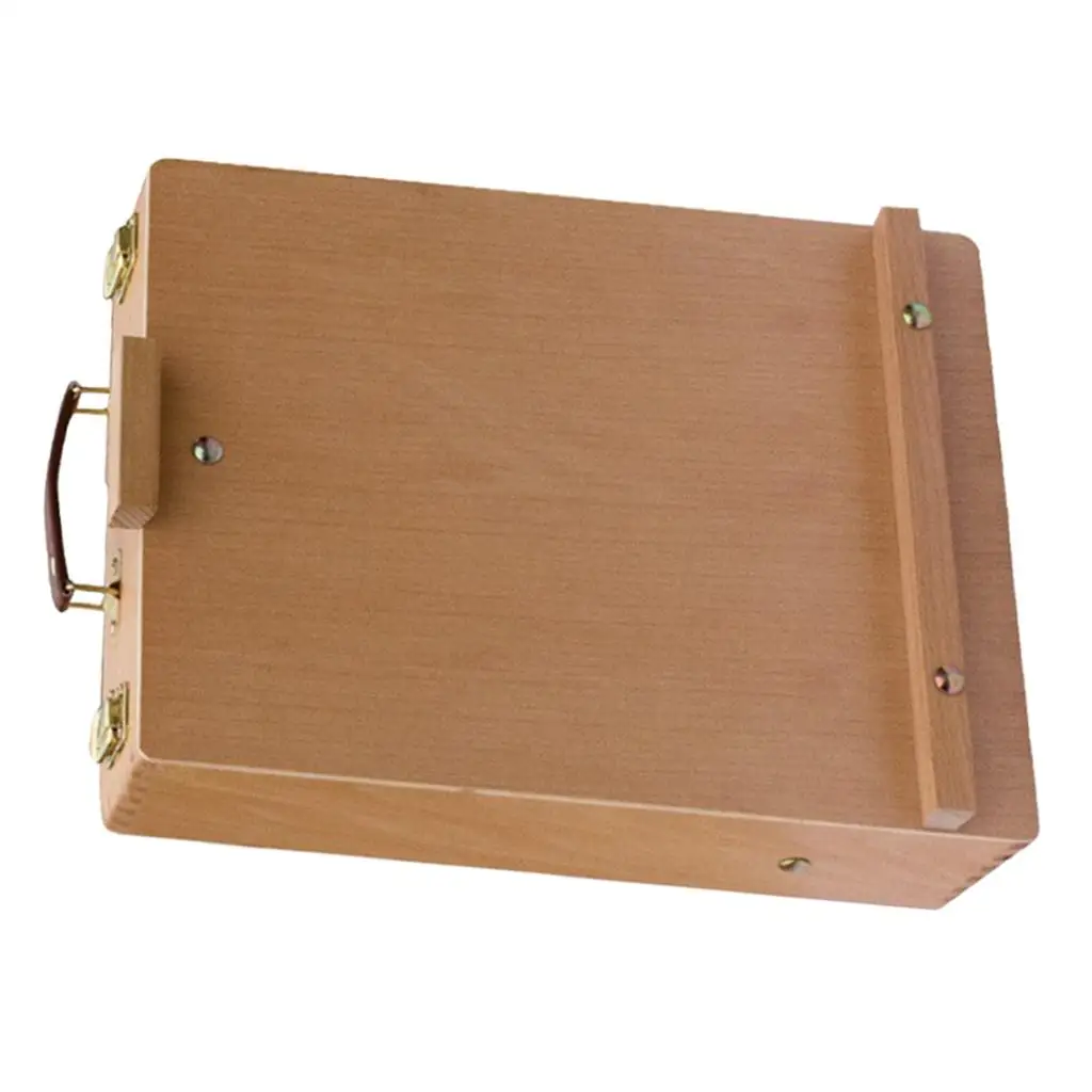 Wood Table Easel Paint Beechwood Portable Wooden Artist Desktop Markers Sketch Pad Drawing Painting