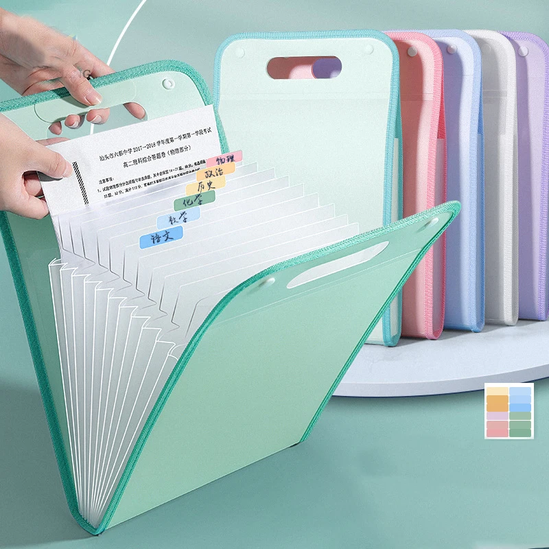 Vertical Handheld Organ Bag A4 Paper File Folder Large Capacity Multi