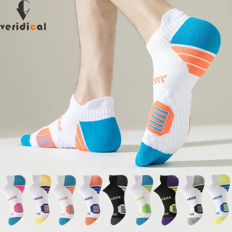 

Elite Ankle Boat Socks Mens Cotton Damping Towel Bottom Breathable Deodorant Fitness Bike Running Sport Outdoor Basketball Socks