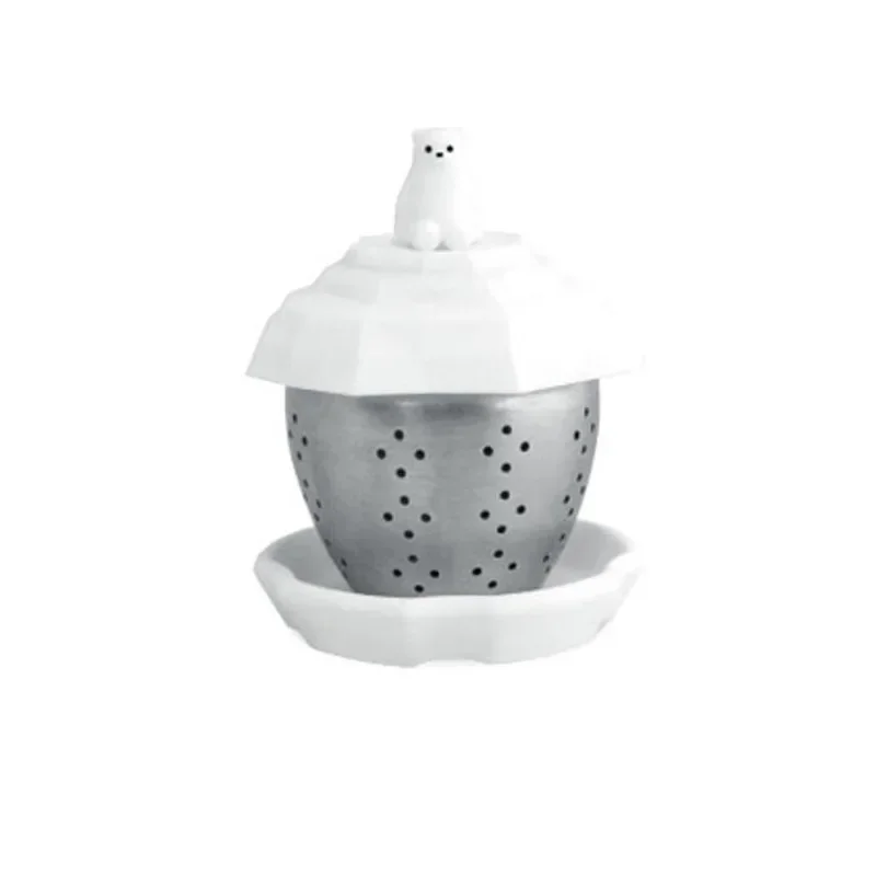 Penguin Polar Bear Tea Maker Dining Teaware Parts Tea Strainers Infusers Creative Straining Tool Stainless Steel Kettle