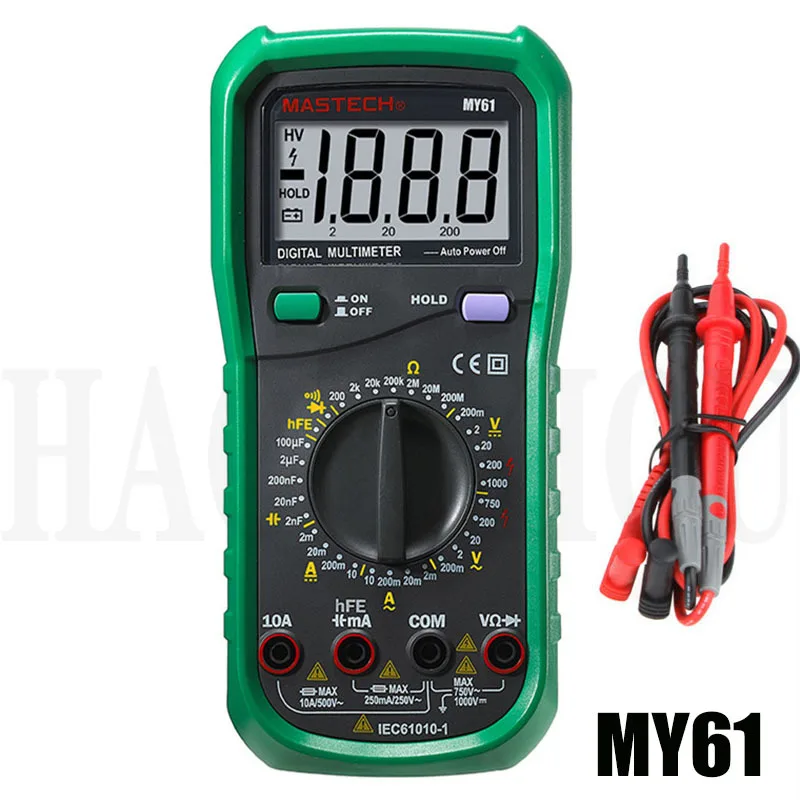 MASTECH MY61 AC/DC Professional Electric Handheld Tester Meter Digital