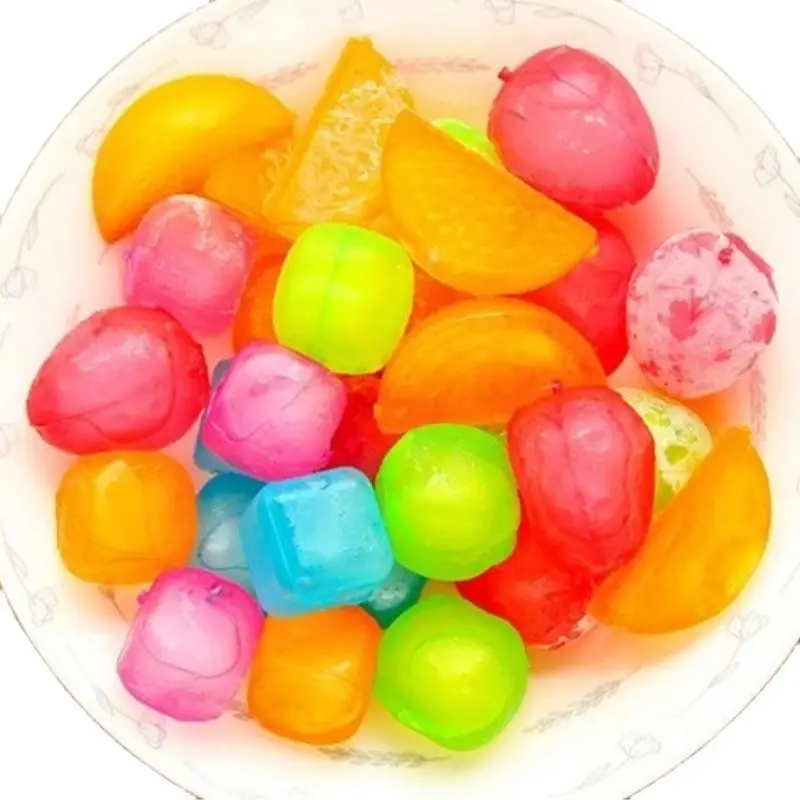 6PcslotFruitIceCubeWineCoolerPlasticSquareIceBlockReusable