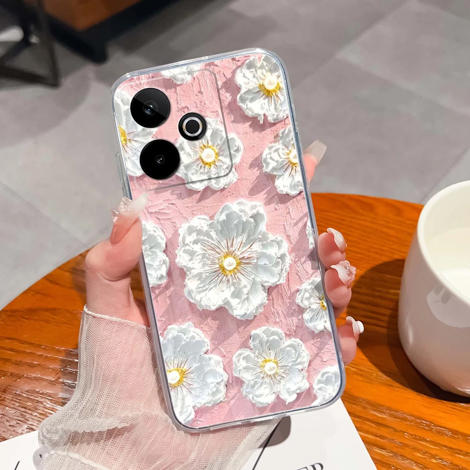 Lovely Cartoon Animals Soft Clear TPU Silicone Protective Phone Case Cover