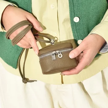 Women's Mini Crossbody Bag Premium Synthetic Leather pouch bag Zipper Closure Slim Design lipstick bag gift for girl women