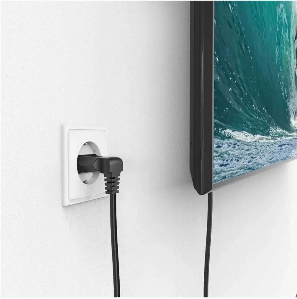 Enhanced European 2-Prong AC Power Extension Cable