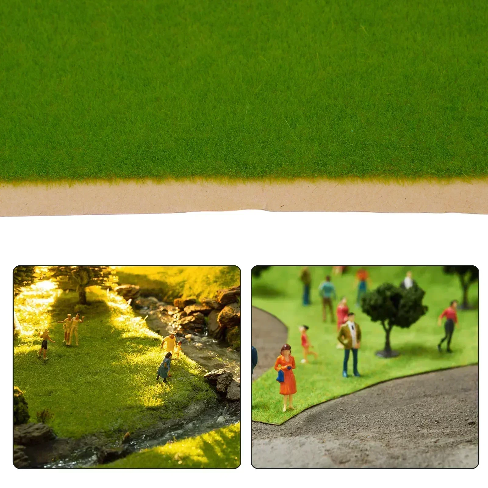 Large Artificial Grass Mat for Model Train or Garden Décor - 35x100cm