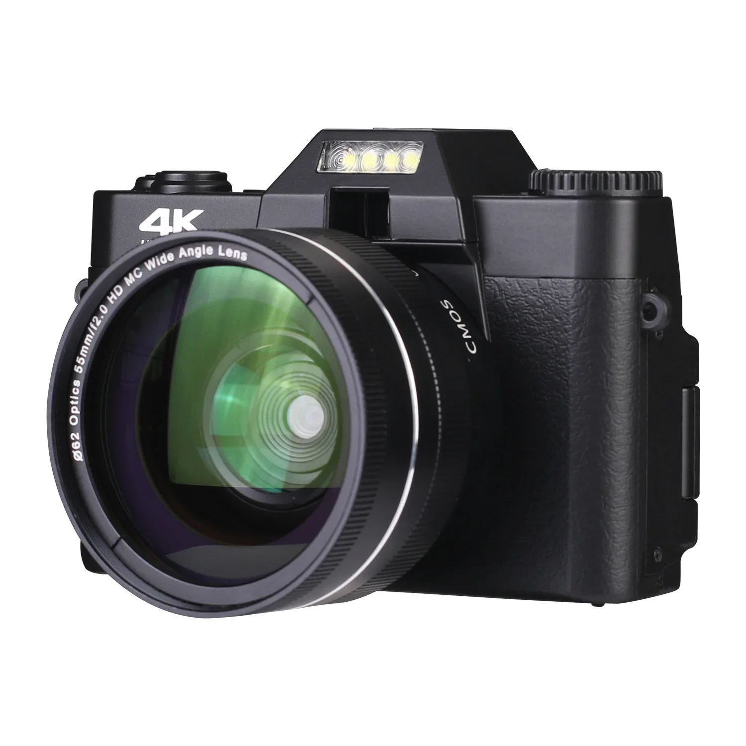 4K High Definition Digital Camera R9 with Wifi External Lens Mounting Student Digital Video Camera Retro Style Vlog