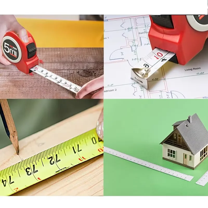 Measuring Height with 5-meter Stainless Steel Box Ruler