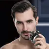 5 In 1 Electric Head Shaver for Bald Men 7D Floating Cutter Beard Trimmer Clipper IPX5 Waterproof Shaving USB Wireless Charging 3